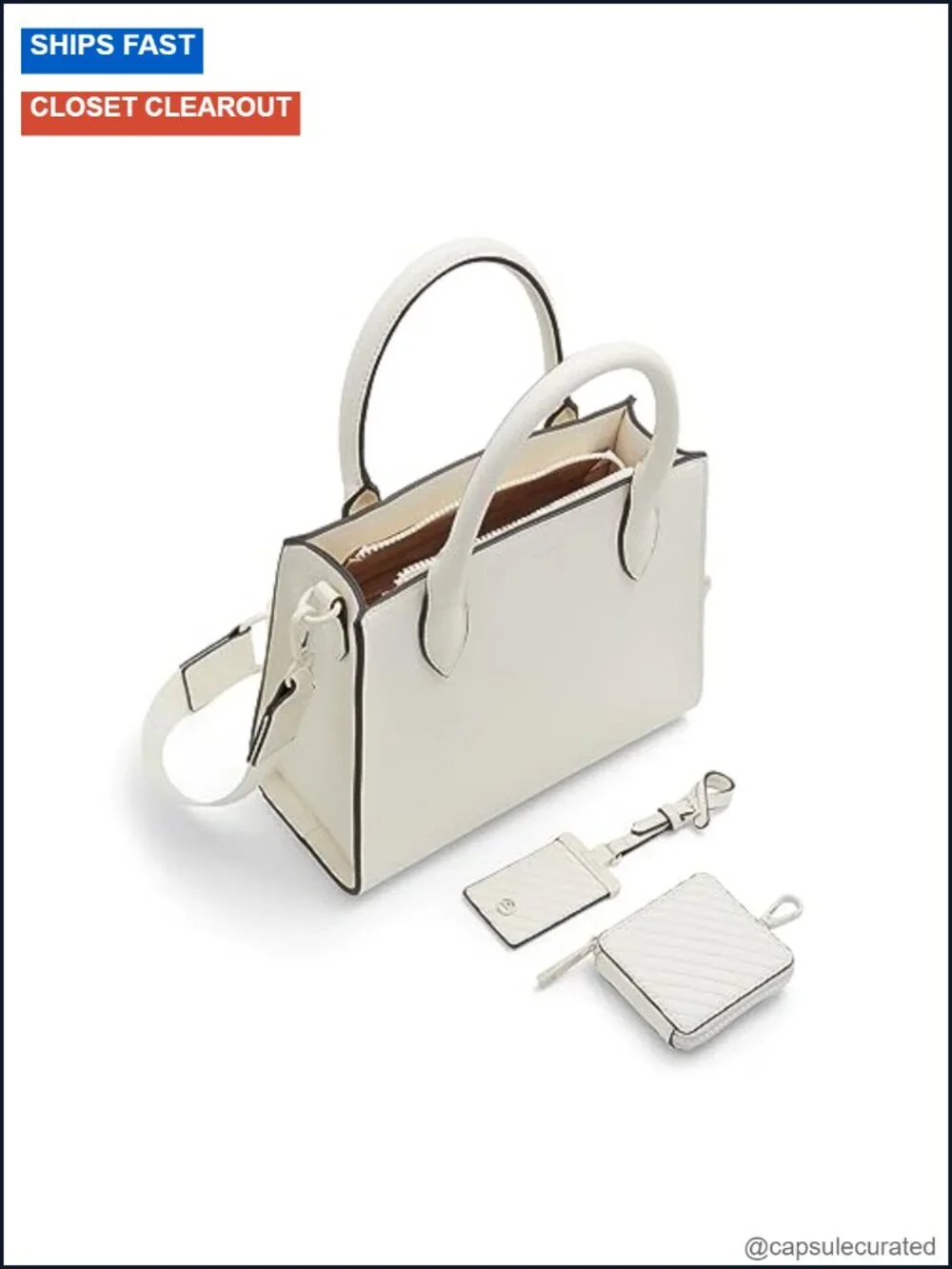 ALDO Satchel Bag - Spacious Medium Handbag with Zipper Closure, Adjustable